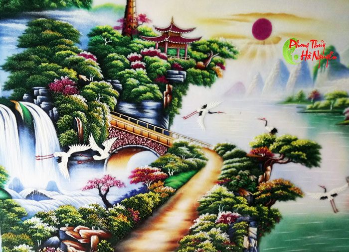 tranh đá quý thuận buồm xuôi gió